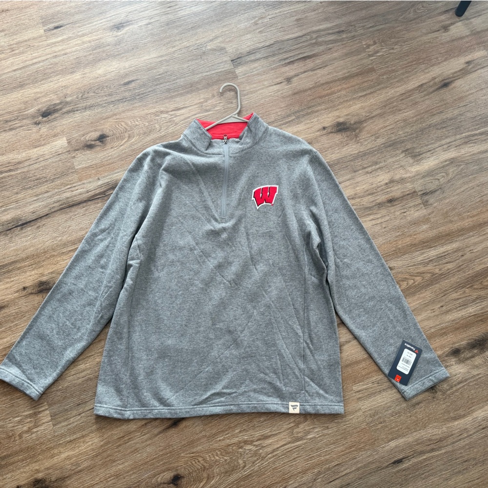 Fanatics Navy and Red Long Sleeve Shirt